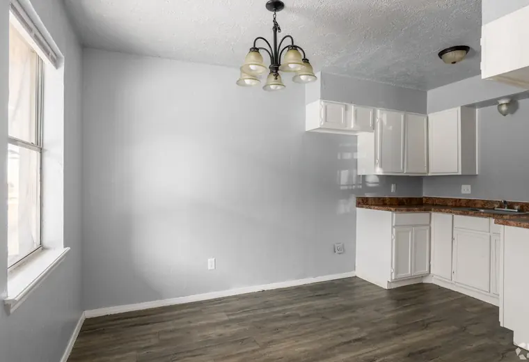 Dining area and kitchen