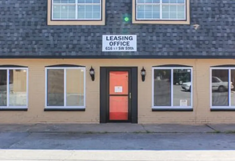 Leasing office entrance