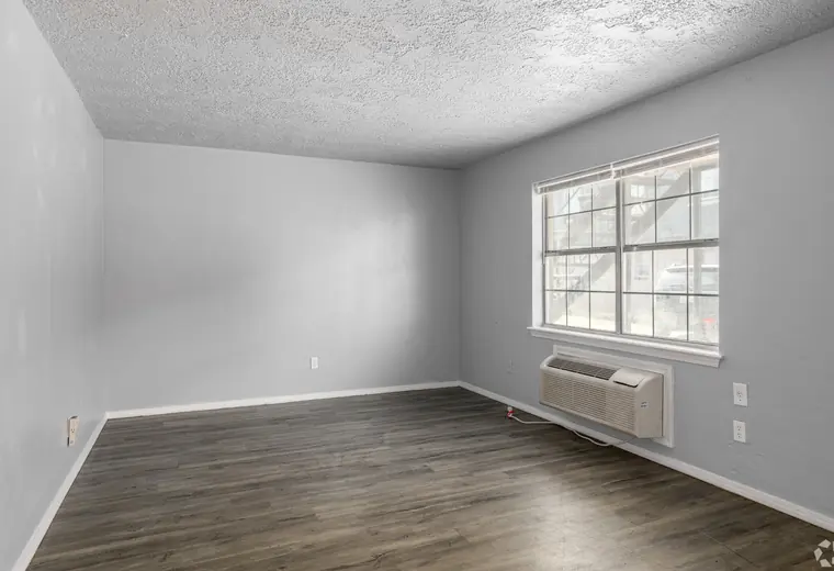 Living room with large window